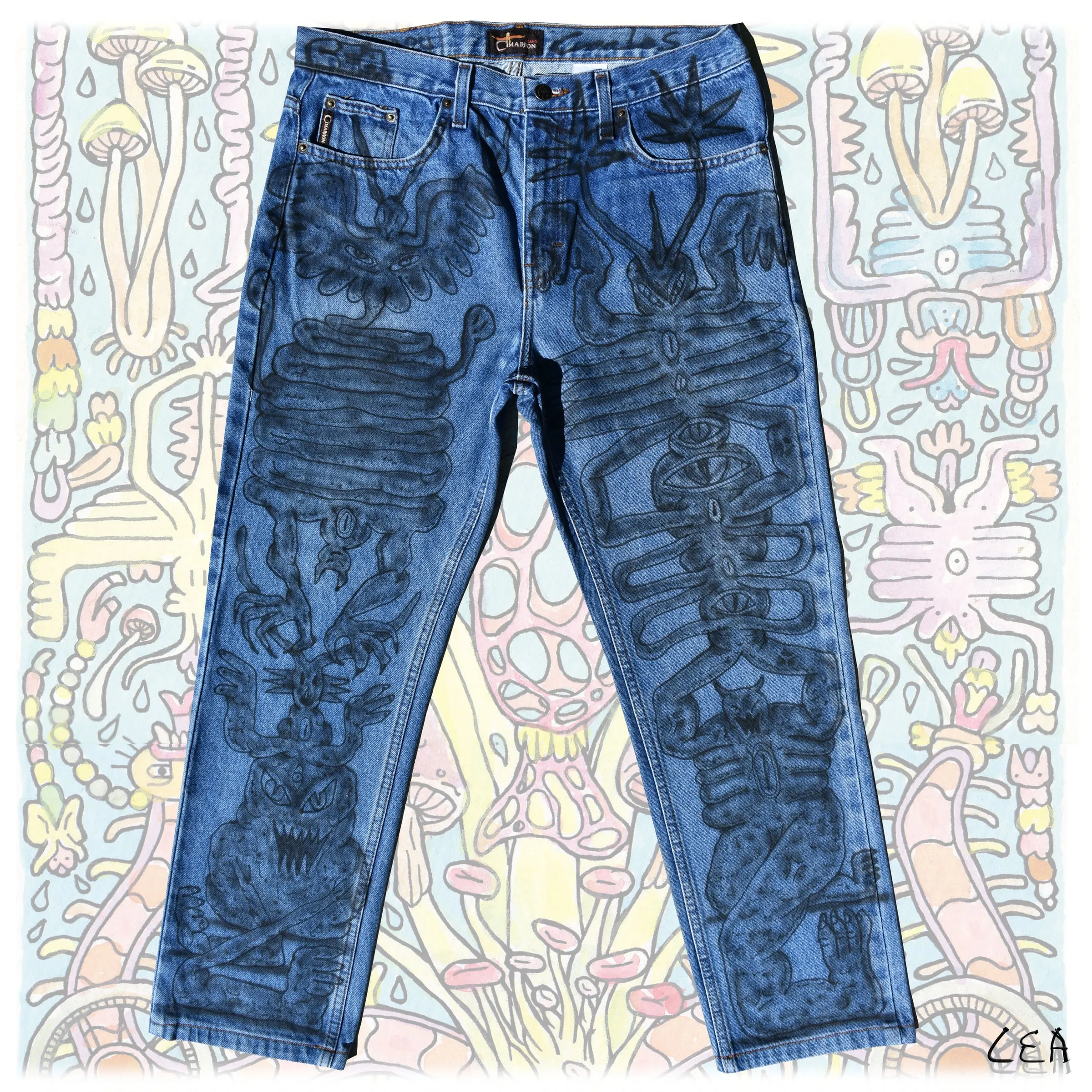 Jeans Cimarron intervenidos